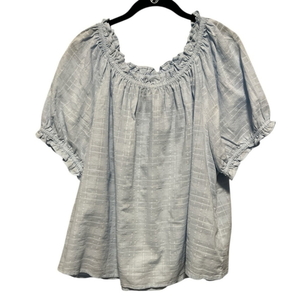 Gap Puff Sleeve Off the Shoulder Top 100% Cotton